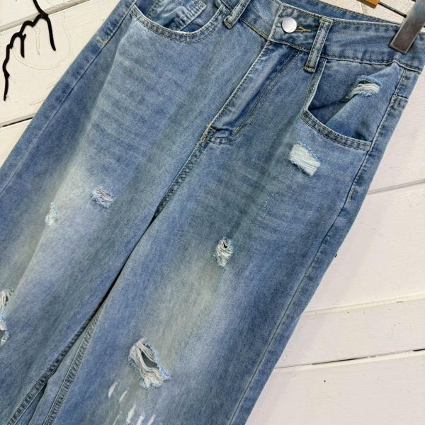 ZinD [ 刷色微破損直筒寬褲 ] 4尺寸 2604241 ZinD,zind,ZD,zooindrawer,zoo in 抽屜,抽屜動物園,丹寧,外套,外套富翁,洋裝,韓國襪子,年終慶,雙11,雙12,黑五,合購價,自訂,春裝,牛仔褲,顯瘦