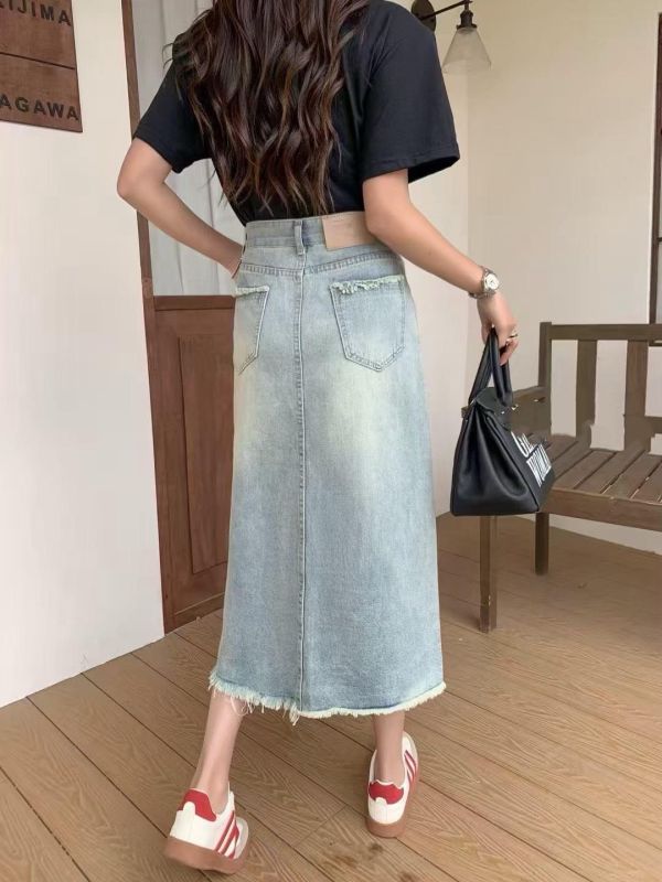 ZinD [ 破損感刷淺色丹寧裙 ] 5尺寸 2603111 shihslica ZinD,zind,ZD,zooindrawer,zoo in drawer,抽屜動物園,丹寧,牛仔外套,外套富翁,洋裝,韓國襪子,年終慶,雙11,雙12,黑五,週年慶,合購價,自訂款,shihslica.春裝