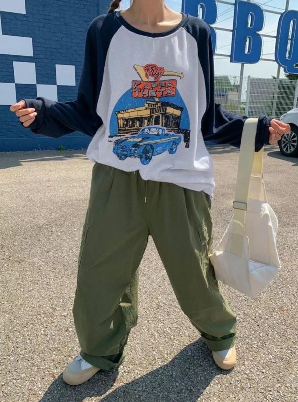 Z in D [ 美式復古汽車圖樣配色Ｔ恤 ] 2色 2510031 ZinD,zind,ZD,zooindrawer,zoo in drawer,抽屜動物園,丹寧,牛仔外套,外套富翁,洋裝