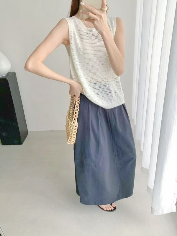 Z in D [ 夏季彈性薄針織寬肩背心 ] 4色 2507224 (shihslica) ZinD,zind,ZD,zooindrawer,zoo in drawer,抽屜動物園,丹寧,牛仔外套,外套富翁,洋裝