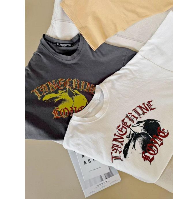 ZinD [ 水果剪影簡約百搭春季棉Ｔ ] 3色 2602242 shihslica ZinD,zind,ZD,zooindrawer,zoo in 抽屜,抽屜動物園,丹寧,裙子,裙子富翁,洋裝,韓國襪子,年終慶,雙11,雙12,黑五,永恆慶,合購價,自訂,春裝