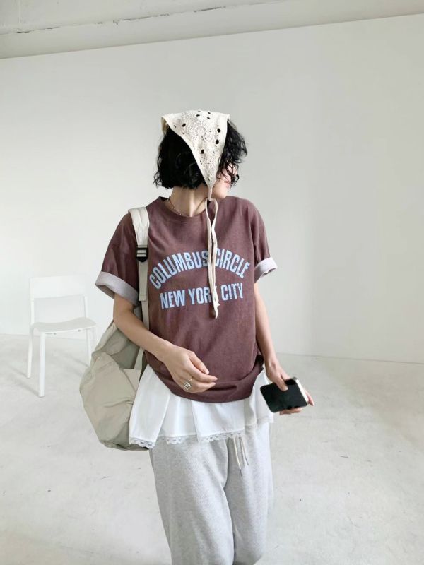 Z in D [ 復古系英文字棉Ｔ ] 3色 2505011 (shihslica) ZinD,zind,ZD,zooindrawer,zoo in drawer,抽屜動物園,丹寧,牛仔外套,外套富翁