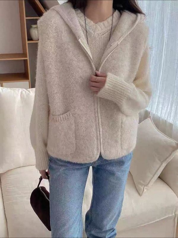 ZinD [ 圈圈棉紗彈性連帽暖背心 ] 2色 2512071 