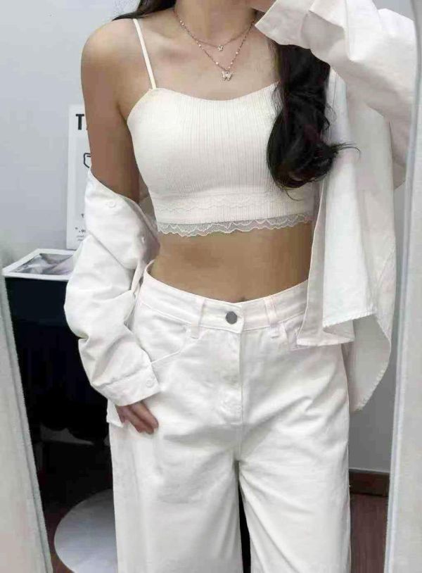 ZinD [ 彈性細坑條棉柔罩杯小背心 ] 3色 2604211 ZinD,zind,ZD,zooindrawer,zoo in 抽屜,動物園,丹寧,外套,外套富翁,洋裝,韓國襪子,年終慶,雙11,雙12,黑五,百搭,合購價,自訂,春裝,Tshirt,首爾