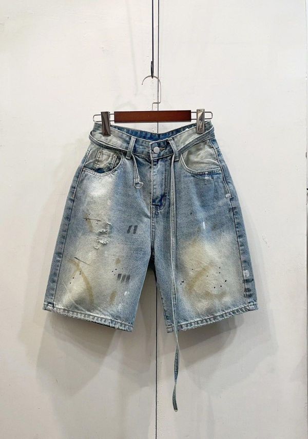 ZinD [ 做舊質感休閒丹寧五分褲 ] 4尺寸 2603231 shihslica ZinD,zind,ZD,zooindrawer,zoo in 抽屜,抽屜動物園,丹寧,裙子,裙子富翁,洋裝,韓國襪子,年終慶,雙11,雙12,黑五,永恆慶,合購價,自訂,春裝,Tshirt