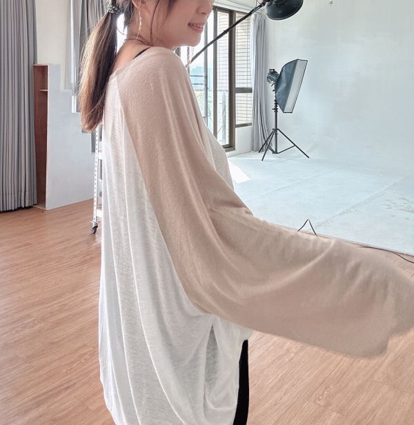 ZinD [ 雪花薄棉柔軟拉格蘭袖T ] 奶茶色系 2512021 shihslica 