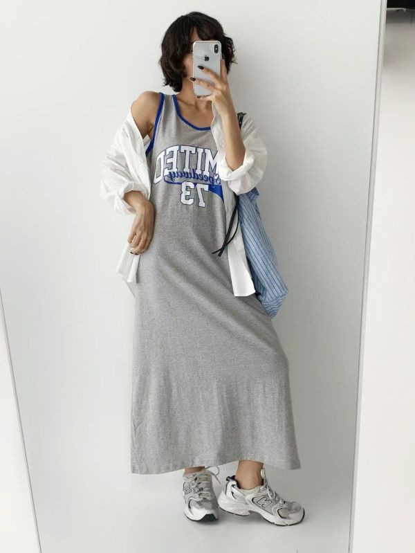 Z in D [ 配色滾邊運東休閒風棉質背心洋裝 ] 3色 2507185 (shihslica) ZinD,zind,ZD,zooindrawer,zoo in drawer,抽屜動物園,丹寧,牛仔外套,外套富翁,洋裝