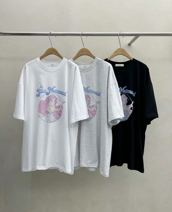 Z in D [ 韓製小美人魚oversize棉Ｔ ] 3色 2505161 (shihslica) ZinD,zind,ZD,zooindrawer,zoo in drawer,抽屜動物園,丹寧,牛仔外套,外套富翁,洋裝
