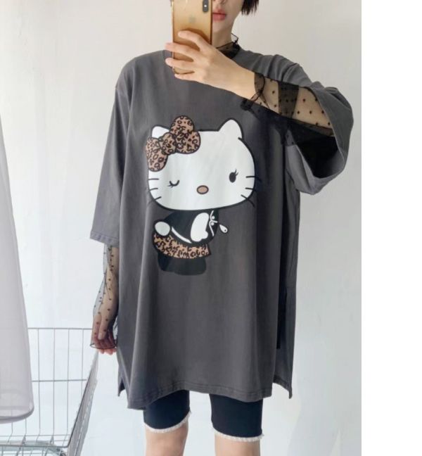 Z in D [ oversize kittycat個性寬Ｔ ] 2色 2508222 (shihslica) ZinD,zind,ZD,zooindrawer,zoo in drawer,抽屜動物園,丹寧,牛仔外套,外套富翁,洋裝