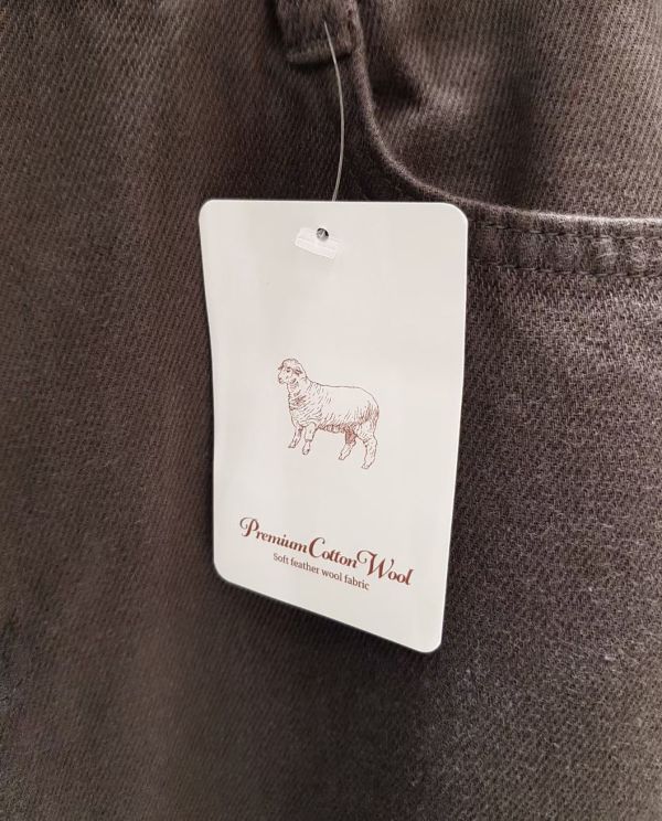 ZinD [ 後口袋文字混毛寬管休閒褲 ] 2色2尺寸 2511194 