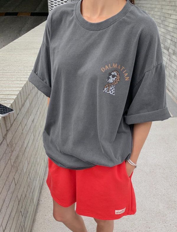 ZinD [ 頭巾大麥町洗色oversize T ] 3色 2607174 ZinD,zind,ZD,zooindrawer,zoo in 抽屜,動物園,丹寧,裙子,裙子富翁,洋裝,韓國襪子,年終慶,雙11,雙12,黑五,百搭,合購價,自訂,春裝,T卹,首爾