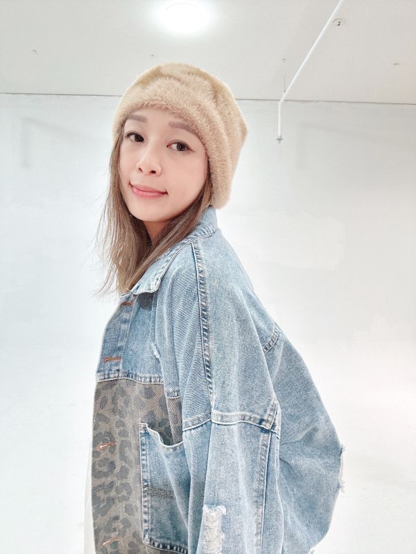 Z in D [ 豹紋拼接口袋單寧外套 ] 2510071 (shihslca) ZinD,zind,ZD,zooindrawer,zoo in drawer,抽屜動物園,丹寧,牛仔外套,外套富翁,洋裝