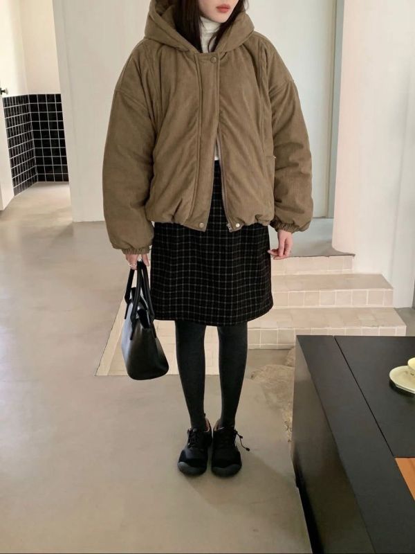 ZinD [ 細燈芯絨連帽暖外套 ] 5色 2512073 （shihslica) 