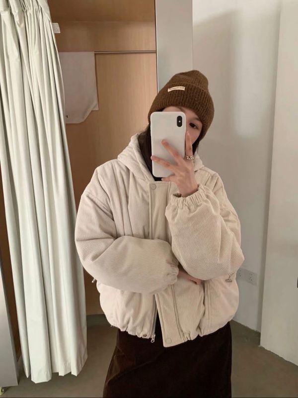 ZinD [ 細燈芯絨連帽暖外套 ] 5色 2512073 （shihslica) 