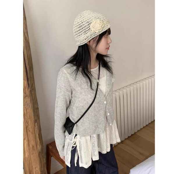 ZinD [ 簍空感清甜緹花背心 ] 杏 2604201 shihslica ZinD,zind,ZD,zooindrawer,zoo in 抽屜,動物園,丹寧,外套,外套富翁,洋裝,韓國襪子,年終慶,雙11,雙12,黑五,百搭,合購價,自訂,春裝,Tshirt,首爾