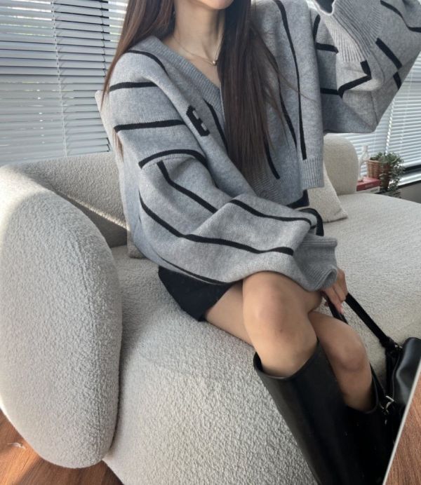 ZinD [ 美式橄籃球風數字針織外套 ] 4色 2511205 