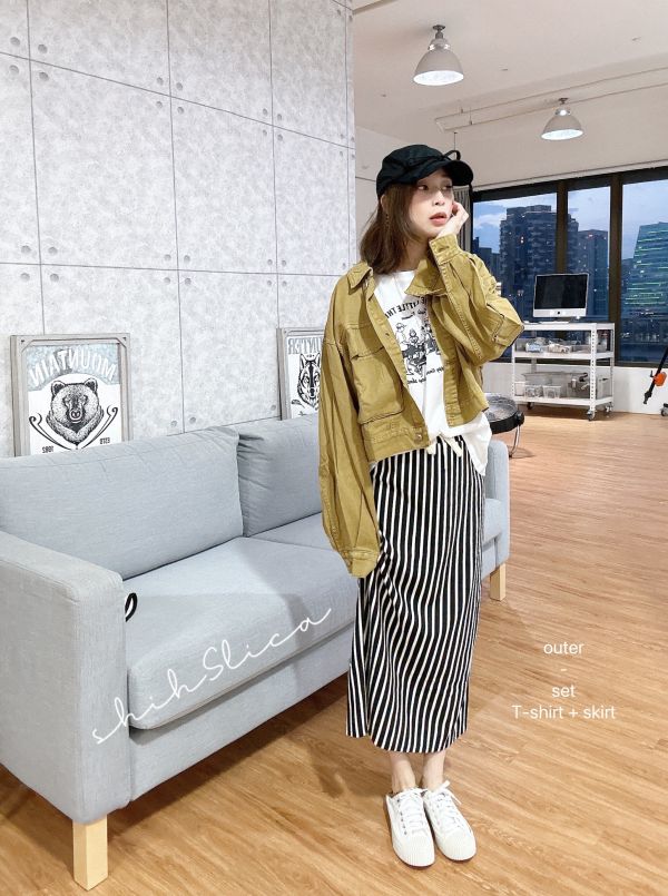 shihslica [ SALE 工裝風大口袋洗水丹寧外套 ] 5色 2404102 