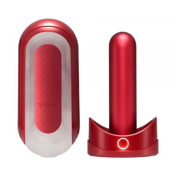 TENGA FLIP 0 (ZERO) RED 熱情紅&暖杯器 TFZ-003W 飛機杯+加溫器 重覆性飛杯機 TENGA,FLIP,ZERO,RED,熱情紅,暖杯器,飛機杯,加溫器,重覆性飛杯機