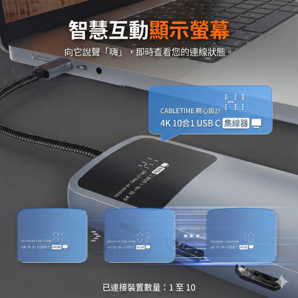 [CABLETIME] 10合1多功能HUB 