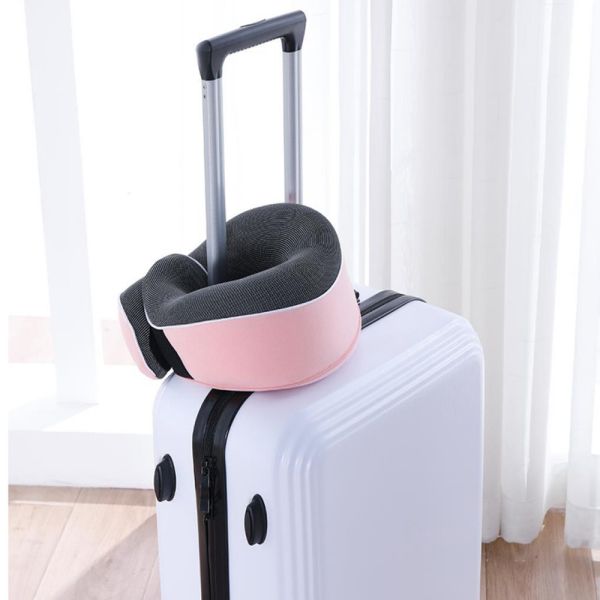 【記憶棉旅行頸枕】親膚可拆洗 送收納袋 旅行頸枕,記憶頸枕,午睡枕