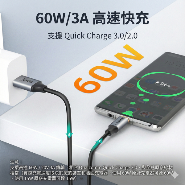 [CABLETIME] 3A USB TO TYPE-C 充電線 