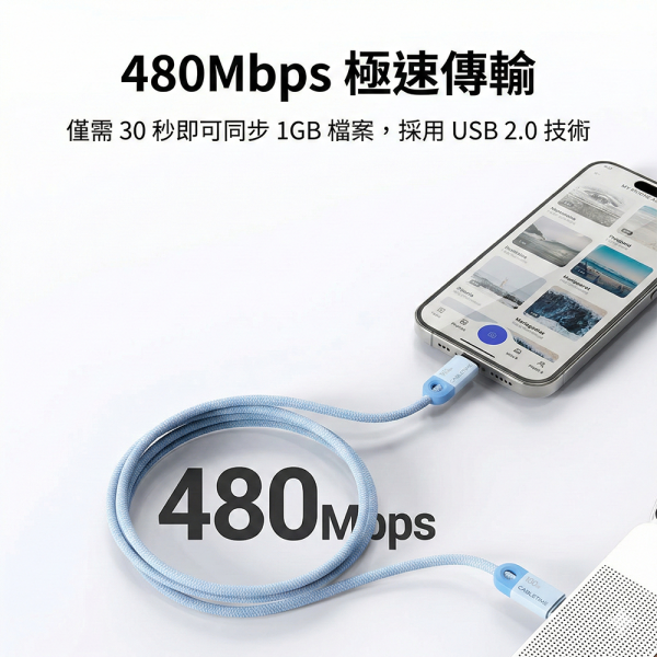 [CABLETIME] PD100W TYPE-C 充電線 