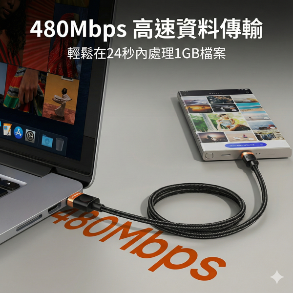 [CABLETIME] 5V USB TO TYPE-C 充電線 