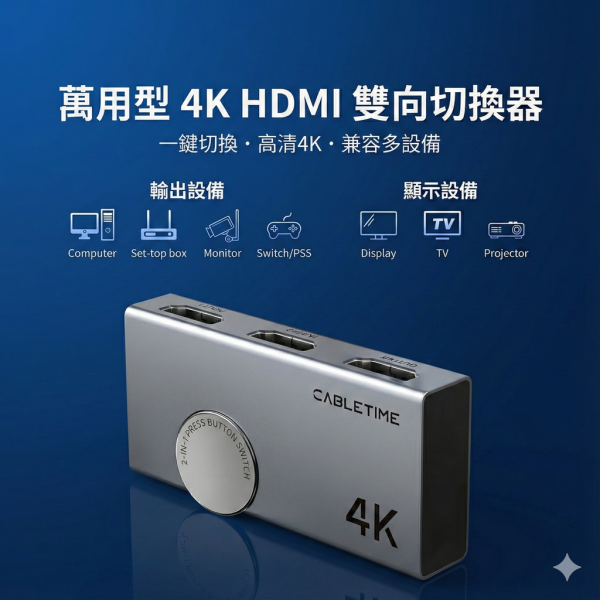 [CABLETIME] 4K60Hz 多螢幕轉換器 