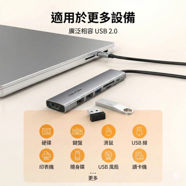 [CABLETIME] 7合1 多功能HUB 基本款 