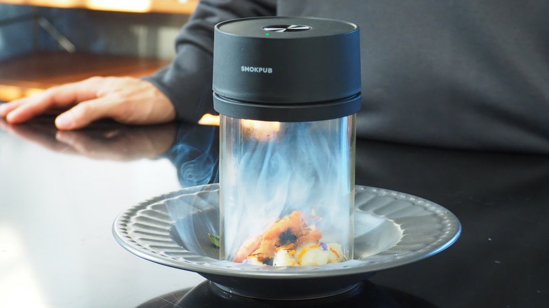 【 SmokPub｜隨行電動煙燻機 】安全免點火，一鍵開燻兩秒出煙六種風味，成熟果香木質調入味上桌！ 