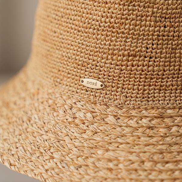 法式編織手感拉菲草漁夫帽 質感女帽,設計師女帽,法式女帽