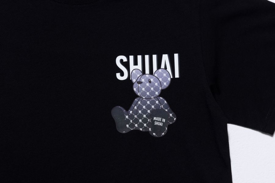 Girl 熊萌出擊Tee｜黑糖酷熊 shuai,甩甩,生活,運動,衣服,穿搭,女孩,系列,熊熊,黑色