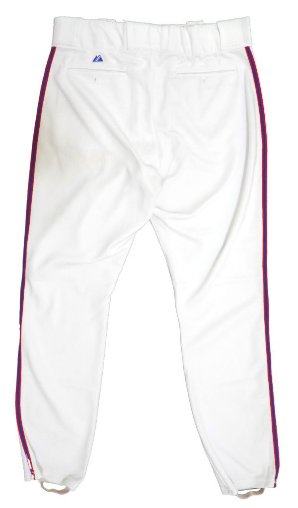 2013年世界棒球經典賽周思齊實戰簽名球褲-01 周思齊,中華職棒,親簽版,實戰球褲,棒球,球員,經典賽,中華隊