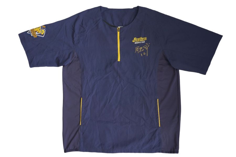 2022年中信兄弟周思齊親簽風衣-02 周思齊,中華職棒,親簽版,短袖風衣,棒球,球員,中信兄弟