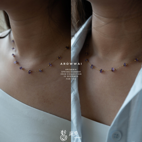紫水晶項鍊設計款 
