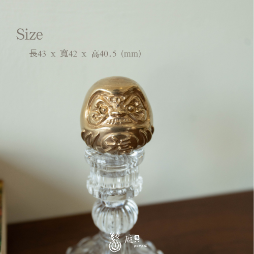 鎏金轉運黃銅礦達摩 