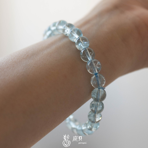 藍托帕石｜水晶手串 