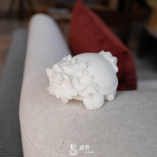 漢白玉精雕龍龜 