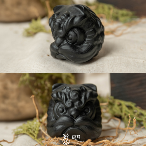 黑曜石醒獅頭 
