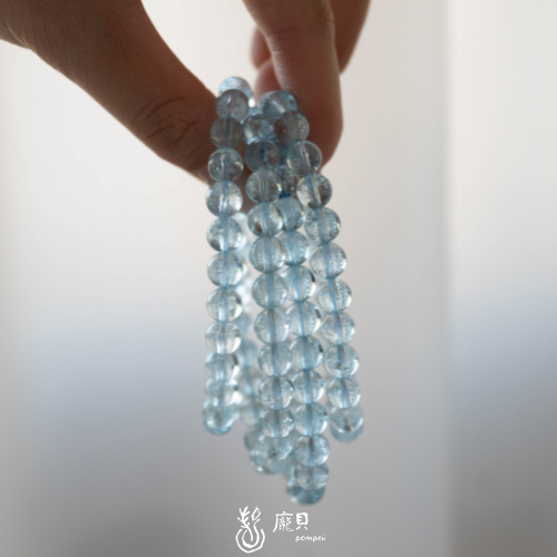 藍托帕石｜水晶手串 