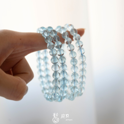 藍托帕石｜水晶手串 