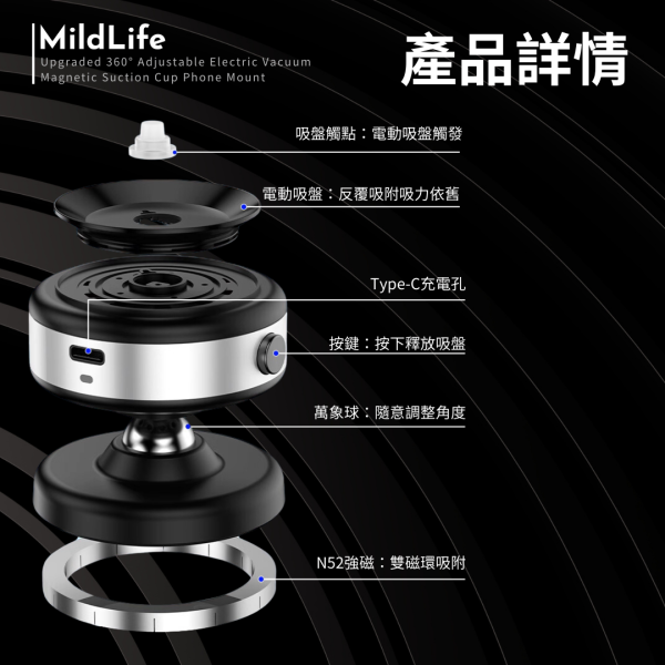 Mild LIfe | 真空吸附磁吸支架 YS-203 藍芽喇叭 唱歌組 雙人伴唱 攜帶型藍芽喇叭
伴唱組 大聲公 雙人KTV KTV KTV伴唱
