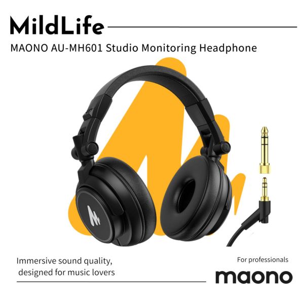 Maono_閃克_MH601錄音室監聽耳機 2024專業耳機推薦,Hi-Fi 音質,Maono AU-MH601,Maono,MH601,AU-MH601,耳罩式耳機,監聽耳機,maono麥克風,錄音耳機,podcast耳機,錄音設備