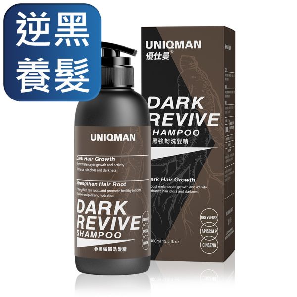 UNIQMAN 蔘黑強韌洗髮精 (400ml/瓶)【逆黑養髮】 