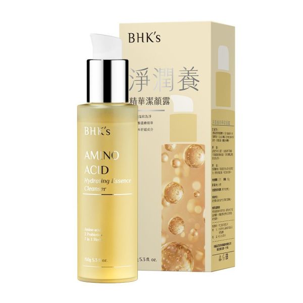 BHK's Amino Acid Hydrating Essence Cleanser (150g/bottle) 胺基酸洗臉,胺基酸洗面露,胺基酸潔顏露推薦,胺基酸功效,洗面乳推薦,毛孔粗大要用什麼洗臉,如何找到適合自己的洗面乳,好用潔顏乳推薦,粉刺要用什麼洗面乳,黑頭粉刺洗面乳
