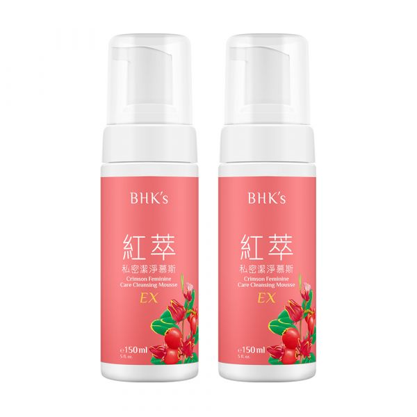 BHK's Crimson Feminine Care Cleansing Mousse EX (150ml/bottle) x 2 bottles BHK's crimson feminine care cleansing mousse EX , Feminine wash, Feminine care,The best feminine wash, Daily Intimate wash, Feminine mousse.