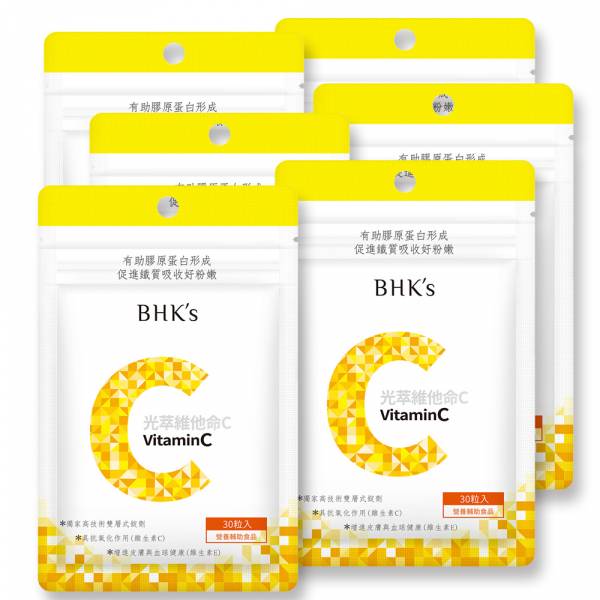 BHK's Vitamin C Double Layer Tablets (30 tablets/bag) x 6 bags Vitamin C,BHK's Vitamin C, antioxidant, immune support,water-soluble vitamin