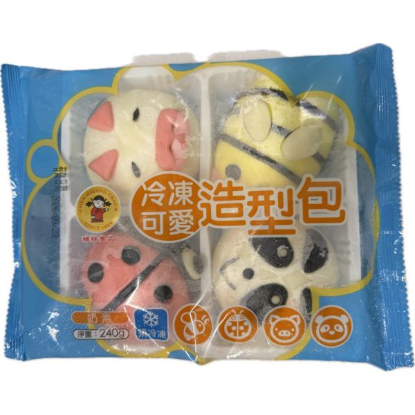 禎祥可愛造型包240g4入 