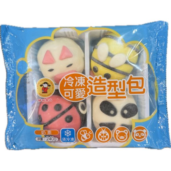 禎祥可愛造型包240g4入 