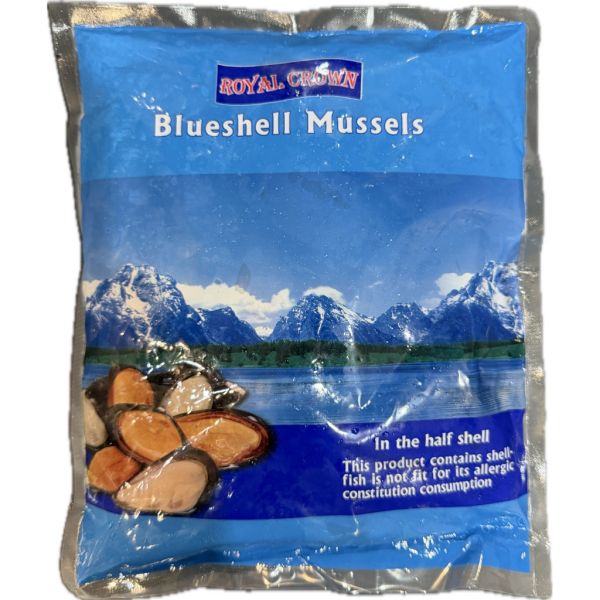 L冷凍半殼淡菜500g/約15-17粒/中國半殼貽貝 